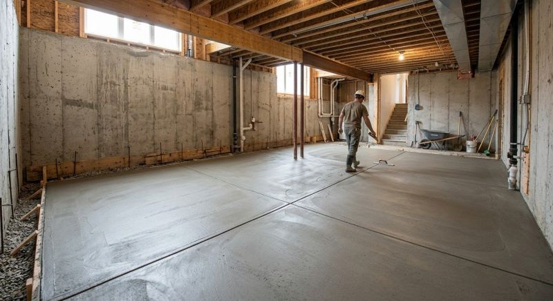 Basement Concrete Installation in Key Biscayne, FL