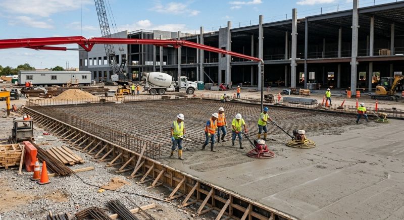Commercial Slab Installation in Homestead, FL